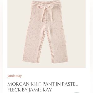 Jamie Kay 3 Year old pale pink rib knit pants